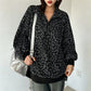 🔥 Trendy Herfststijl 🐆 Dames Sweater met Luipaardprint en Kwartrits – Comfortabel, Modieus & Makkelijk te Combineren