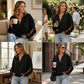 🌸 Elegante Look ✨ Dames Top met V-Hals en Kanten Inzetstuk – Vrouwelijk, Verfijnd & Makkelijk te Combineren