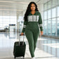 🔥Gratis verzending✈️ Dames Hoodie & Broek Set – Getailleerde Pasvorm, Comfortabel & Sportief-Chic
