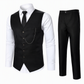 Heren Slim Fit 3-delige formele kostuumset