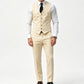 Heren Slim Fit 3-delige formele kostuumset