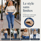 Skinny jeans met hoge taille en warme voering voor dames