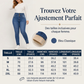 Skinny jeans met hoge taille en warme voering voor dames