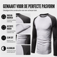 Heren Kleurblok Raglan Lange Mouw T-shirt