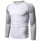 Heren Kleurblok Raglan Lange Mouw T-shirt