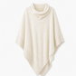 Elegant gebreide sjaalomslag voor dames, effen kleur, losvallende pasvorm, veelzijdige cape
