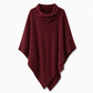 Elegant gebreide sjaalomslag voor dames, effen kleur, losvallende pasvorm, veelzijdige cape