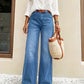 Dames stretch jeans met rechte pijpen