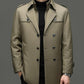 Trenchcoat voor heren met uitneembare voering