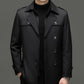 Trenchcoat voor heren met uitneembare voering