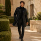 Trenchcoat voor heren met uitneembare voering