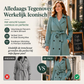 Trenchcoat met rijgknopen en getailleerde pasvorm voor dames