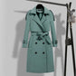 Trenchcoat met rijgknopen en getailleerde pasvorm voor dames