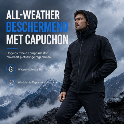 🔥Gratis verzending✈️Unisex outdoor hooded softshell jack