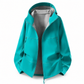 Unisex outdoor hooded softshell jack