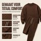Herenset van jacquard sweatshirt met letters en joggingbroek met trekkoord