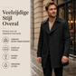 Klassieke trenchcoat met dubbele rij knopen voor heren