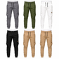 Casual effen gekleurde cargo joggingbroek voor heren