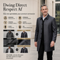 Heren trenchcoat met kraag, halflang