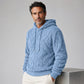 Heren casual hoodie met dubbelzijdige pluis