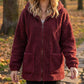 ☁️ Cozy Favoriet ✨ Dames Losse Sherpa Hoodie – Superzacht, Warm & Comfortabel voor Koude Dagen