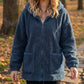 ☁️ Cozy Favoriet ✨ Dames Losse Sherpa Hoodie – Superzacht, Warm & Comfortabel voor Koude Dagen