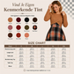 Elegante geruite jurk met crop top set voor dames