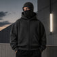 Heren-sweatshirt met ritssluiting en dubbele capuchon