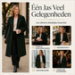 Dames middellange lamswoljas