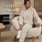 Loungebroek met capuchon en zachte fleece voor dames: set van sweatshirt en broek