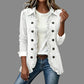 Dames moeiteloos overhemd van denim met knopen, shacket
