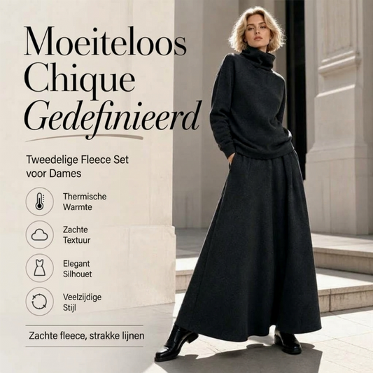Dames colshirt en maxi rok set