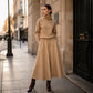 Dames colshirt en maxi rok set