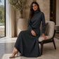 Dames colshirt en maxi rok set