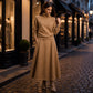 Dames colshirt en maxi rok set