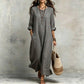 Casual maxi-jurk voor dames met zakken