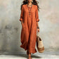 Casual maxi-jurk voor dames met zakken