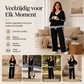 ✨ Chic Comfort 🤎 Dames V-Hals Pullover & Wijde Pijpen Broek Set – Zacht, Elegant & Comfortabel