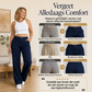 Hoge taille pantalon met rechte pijpen voor dames