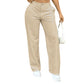 Hoge taille pantalon met rechte pijpen voor dames