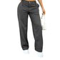 Hoge taille pantalon met rechte pijpen voor dames