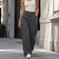 Hoge taille pantalon met rechte pijpen voor dames