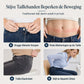 Dames high-waist pull-on slim fit donkerblauwe denim jeans met brede elastische tailleband
