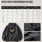Casuele fleecehoodie voor dames met luipaardhartprint en kangoeroezak