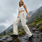 Waterdichte damesoutdoorbroek met ritszakken