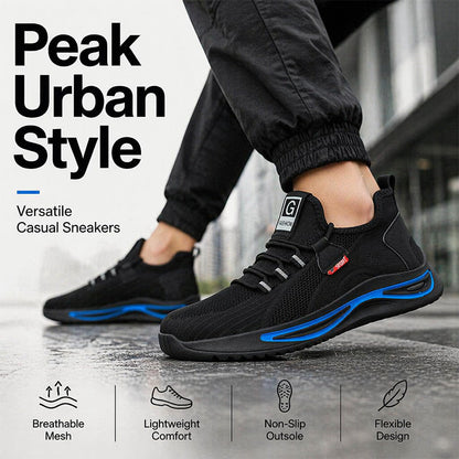 Veiligheidsschoenen voor heren met stalen neus – Ademende werksneakers