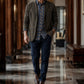 Heren colbert met getrapte revers, slim-fit model
