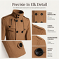 Heren getailleerde double-breasted trenchcoat