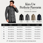 Heren getailleerde double-breasted trenchcoat