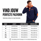 Warme casual sweatshirt met kwartrits voor heren